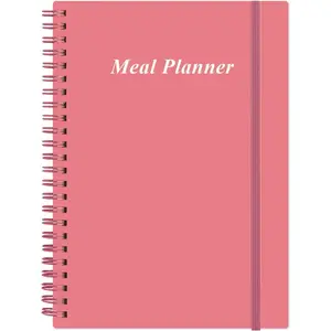 Weekly Meal Planner - A5 Weekly & Daily Meal Prep Journal with Shopping and Grocery Lists for Menu Planning, 93 Sheets/186 Pages  Diet &  , Undated, 52 Weeks, Lasts 1 Year,