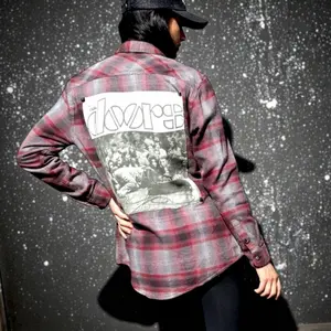 “Riders on the Storm” Reworked Doors Unisex Flannel