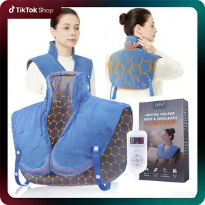 30s Fast Heating Pad, 6X Deeper Pain Relief heating pad for neck and shoulders and back, 8 Heat Options Max 159℉,4H Auto Off, Extra Large 24"x20"with Memory Function,Gift for Women Men Christmas