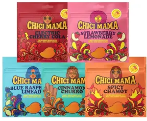 Chici Mama Chewy Mango Bites Variety Pack – 5 Flavors | Made with Real Mango | Fun, Juicy Candy-Alternative Treats | Gluten-Free, Plant-Based, & Free of Major Allergens | Better-For-You Snack | 5 Pack – 70g Each
