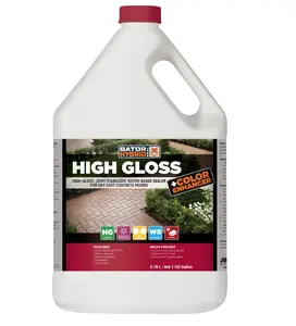Alliance Gator Hybrid Seal High Gloss + Color Enhancer – 1 Gallon | Water-Based Paver Sealer