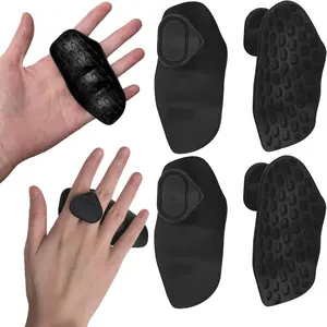 4Pcs Silicone Gym Grips for Weight Lifting, Anti-Slip Hand Protector for Men & Women, Durable Weightlifting Grips, Workout Grip, Dumbbell Hand Grip, Palm Protection for Training