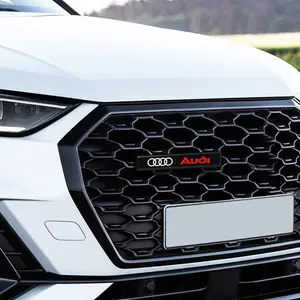 High-End Car Grille LED Emblem Light, Waterproof Sunproof Decoration for Audi Q3 Q5 Q7 Q8 A1 8x A3 8p 8L 8v A4 B8 B7 A5 A6 A7 A8 Led Car Lights