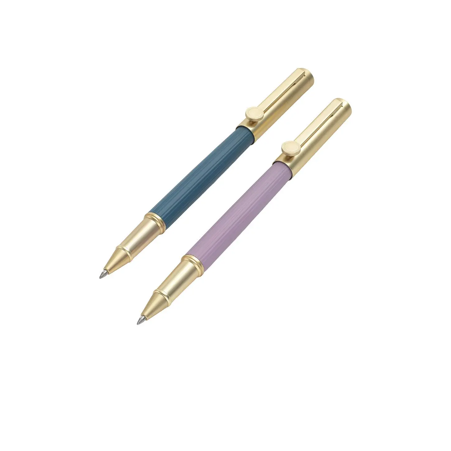 Papier Groove Rollerball Pen Set in Metallic