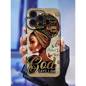 Unique Precise Angel Eye Sandblasted Phone Case, with Letter Pattern, Texture, Designed Specifically Compatible with Apple 15 14 13 12 11 XS XR X 7 8 plus Pro Max Mini SHEIN