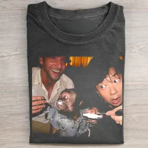 Gildan Men's Short-Sleeve Round Neck Menswear Top - Vintage The Hangover Graphic Tshirt, Phil & Mr. Chow Iconic Scenes, Funny Casual T-Shirts, Streetwear Gift for Friends