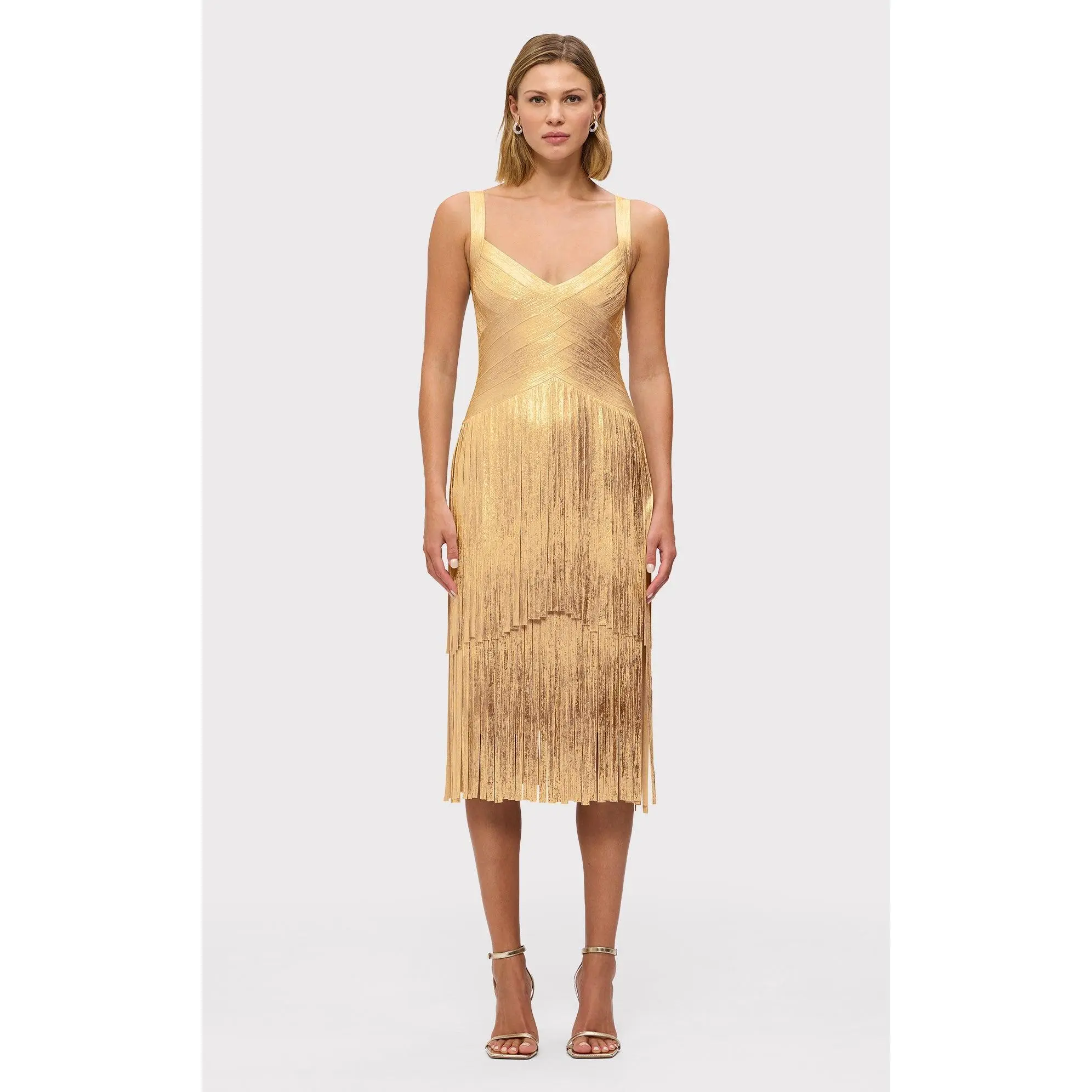 THE METALLIC MISCHA DRESS