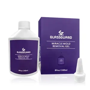 GlassGuard Mold Removal Gel – 240ML Professional Mildew & Grout Cleaner for Shower, Tile & Bathroom Surfaces Household