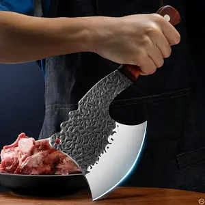 Kitchen Bone Cutting Knife, Forging Thickened Blade, Ideal for Cooking, Kitchen & Camping BBQ Use, Diverse Festival Occasions, Stainless Steel Knives