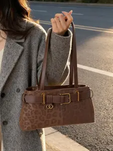 Trendy fashion retro single-shoulder bag versatile large-capacity leopard print underarm bag high-end feel handbag for women Handbag Shoulder Purse