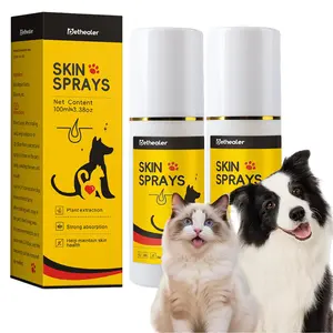 2 Pack Hot Spot Spray for Dogs, Itch Relief Spray & Hot Spot Treatment for Dogs, Cats, Helps Alleviate Sensitive Skin, Scratching, and Licking of Coat, for All Animals, 3.38oz