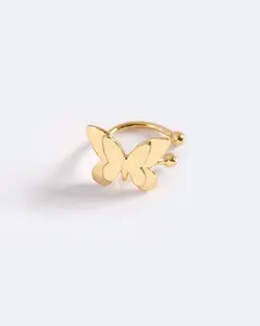 FLOATING BUTTERFLY EAR CUFF