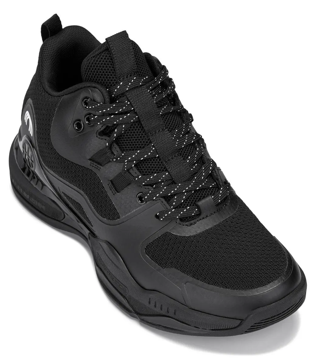 CALTO - Q393 - 3 Inches Taller (Black) - Basketball High-Top Sneakers