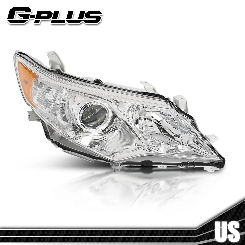 Headlight assembly for 12–14 Toyota Camry, chrome headlight, right side