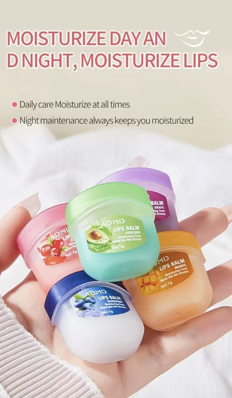 Moisturizing Lip Care Mask Set, 8 Counts Hydrating Lip Care Gel, Daily Skincare Product for Lip, Skincare Product Summer Gift, Lip Balms, Lip Moisturizer Lasting