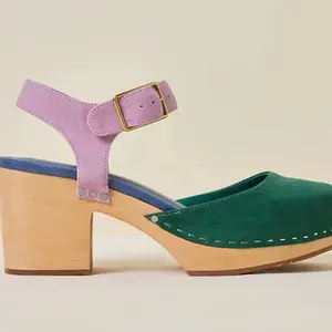 Charlotte Stone Maud Clog (Purple &  Green)