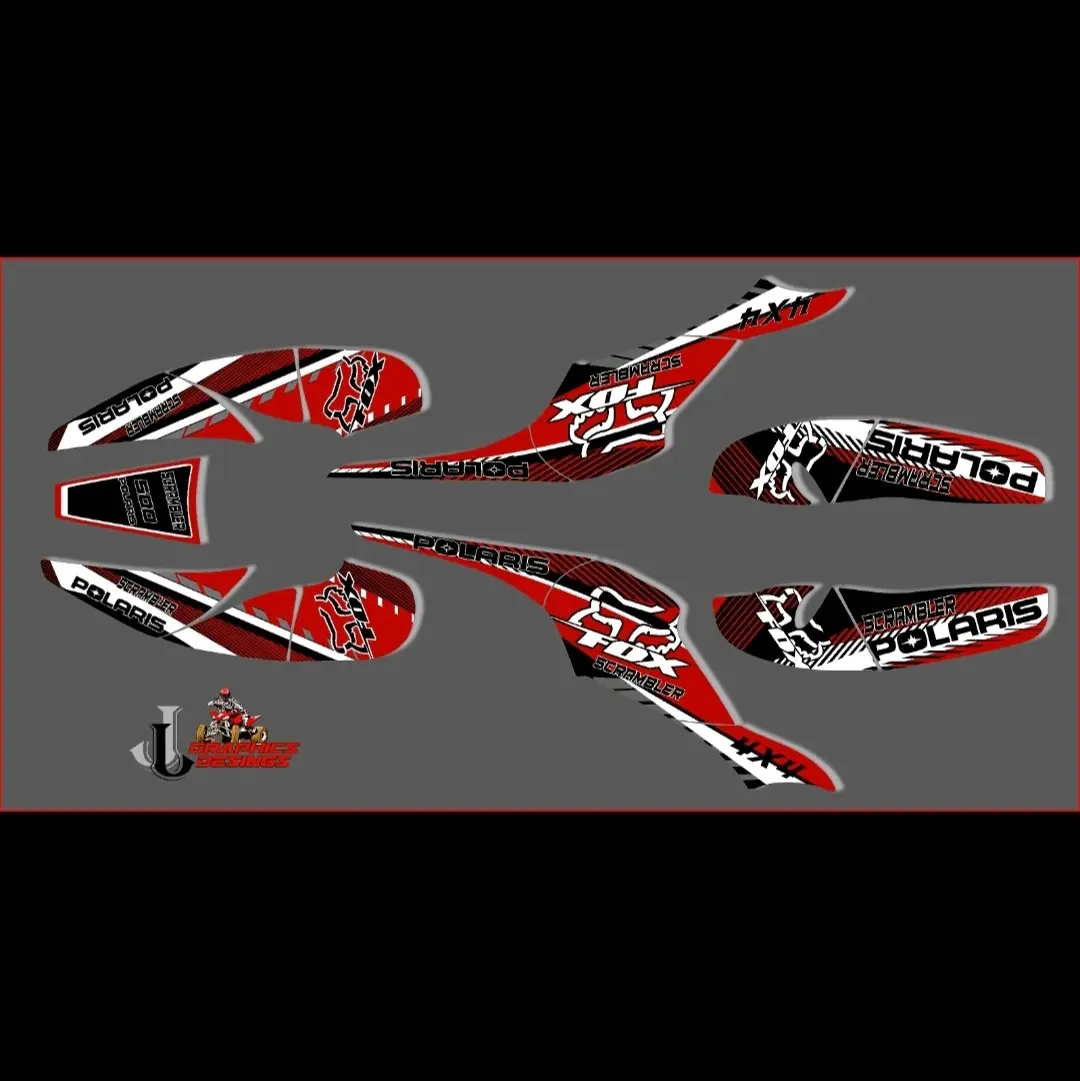 Polaris scrambler full Graphic kit