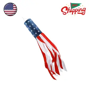 4th of July Decorations, 60 Inch American Windsock Heavy Duty