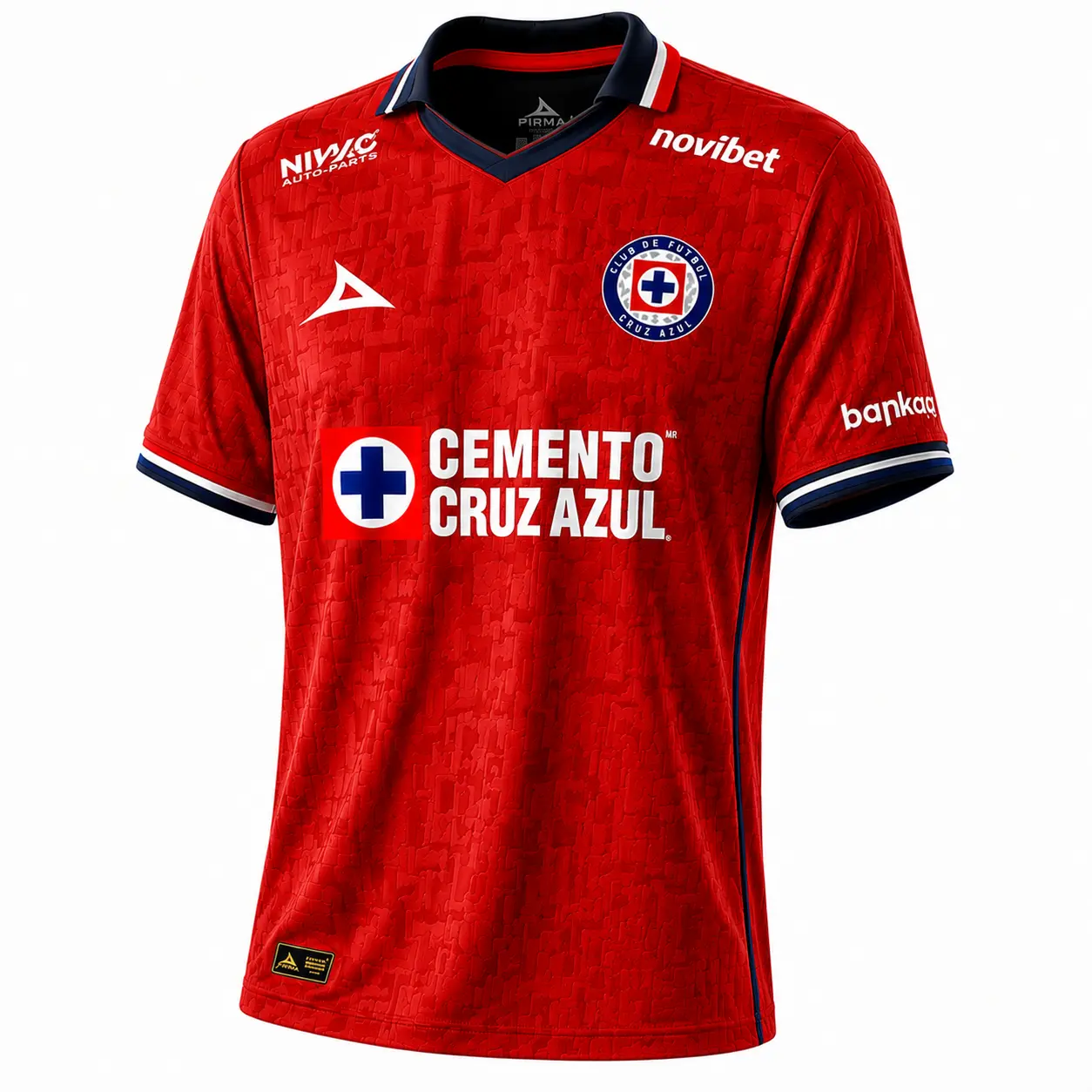 Personalize Liga MX Cruz Azul 2026–2027 Collared Fan Jersey - Red