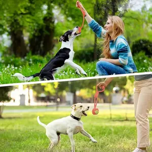 7 pieces durable woven rope dog toys - Suitable for all breeds, wear-resistant tug-of-war interactive toys, textured surface design, sturdy structure suitable for active