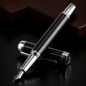Ergonomic Metal Pen with Anti-Slip Diamond Grip, Engraved Design, Replaceable Ink Cartridges - Leak-Proof, Smooth & Smudge-Free, Ideal for Exams, Business, Gifts - Sleek Luxury Collectible Writing Pens