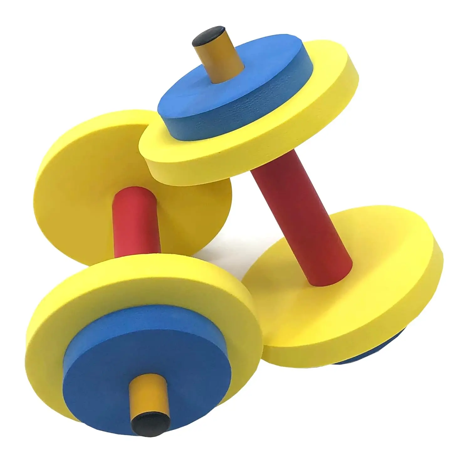 Redmon Kids' Dumbbell Set - 8 Pieces Total, Multicolor Set with Colorful Discs, Kids’ Fitness Outdoor Sports Equipment, Hand Weights for Healthy Activity & Activity Based Lifestyle, Exercise Equipment