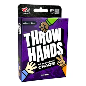 Throw Hands Rock Paper Scissors Card Game – The Absurdly Fast and Chaotic Party Game for 2 to 8 Players – 60 Second Game for Friends, Families, and Game Night – Ages 7+