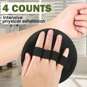 Dead Skin Remover 4 Counts Physical Exfoliating Sponge Pad for Intensive Body Scrubbing Daily Bathroom