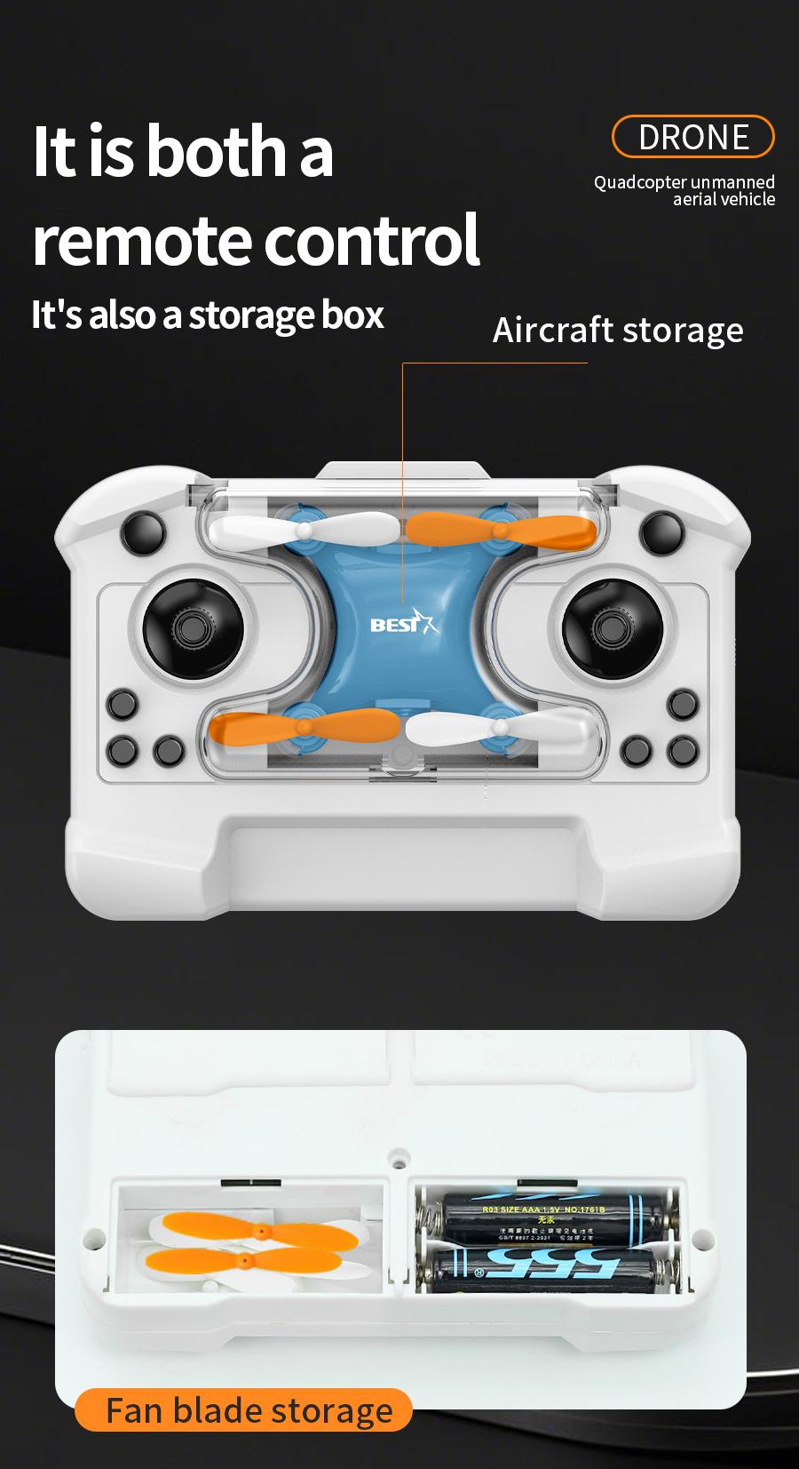 New upgraded version Drone Mini Remote Control Aircraft New 360° dazzling flip Children's Toy Micro Aircraft Fixed Height Quadcopter Electronic flying toys Children's gifts Cameras Controller