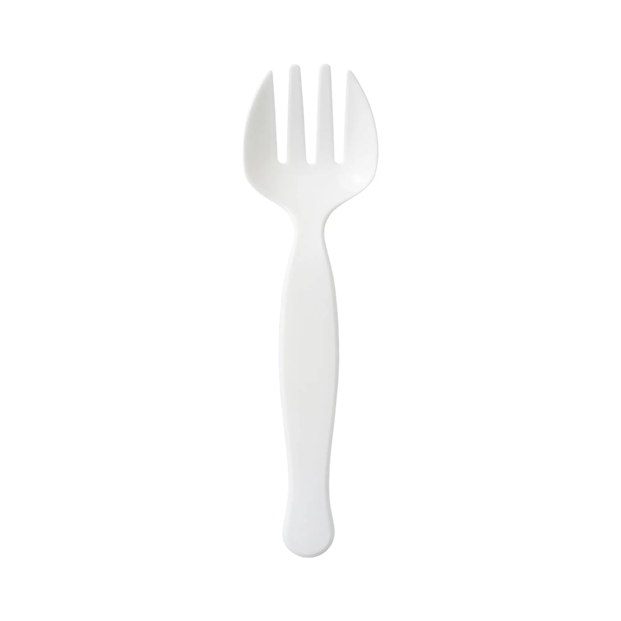 White Plastic Serving Forks