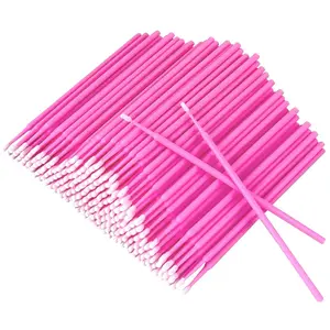✨【100/200/300/500 Pcs】Disposable Micro Mascara Brushes - 2mm Precision Eyelash Wands | Multi-Purpose Beauty Cosmetics Makeup Tools for Eyelash Extension & Makeup Cleanup