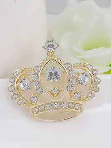 Women's Female Crown Brooch, Simulated Design, Elegant Accessory for Women, Perfect Gift Idea, Versatile Jewelry Piece, Fashion Accessory