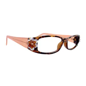 All Favorite, (Bling) Reading Glasses Women Adorned W European Crystals (Tortoise Brown) Frame +4 +4.5 +5 +6 NY Fifth Avenue.