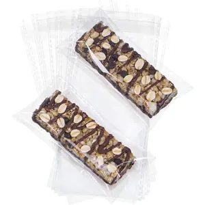 100Pack 3x6Inches Individually Wrapped Cellophane Bags for Granola Bar Cakesicle Rice Krispies Treats Cereal Bar Cookies Macaron Soap Chocolate Truffle