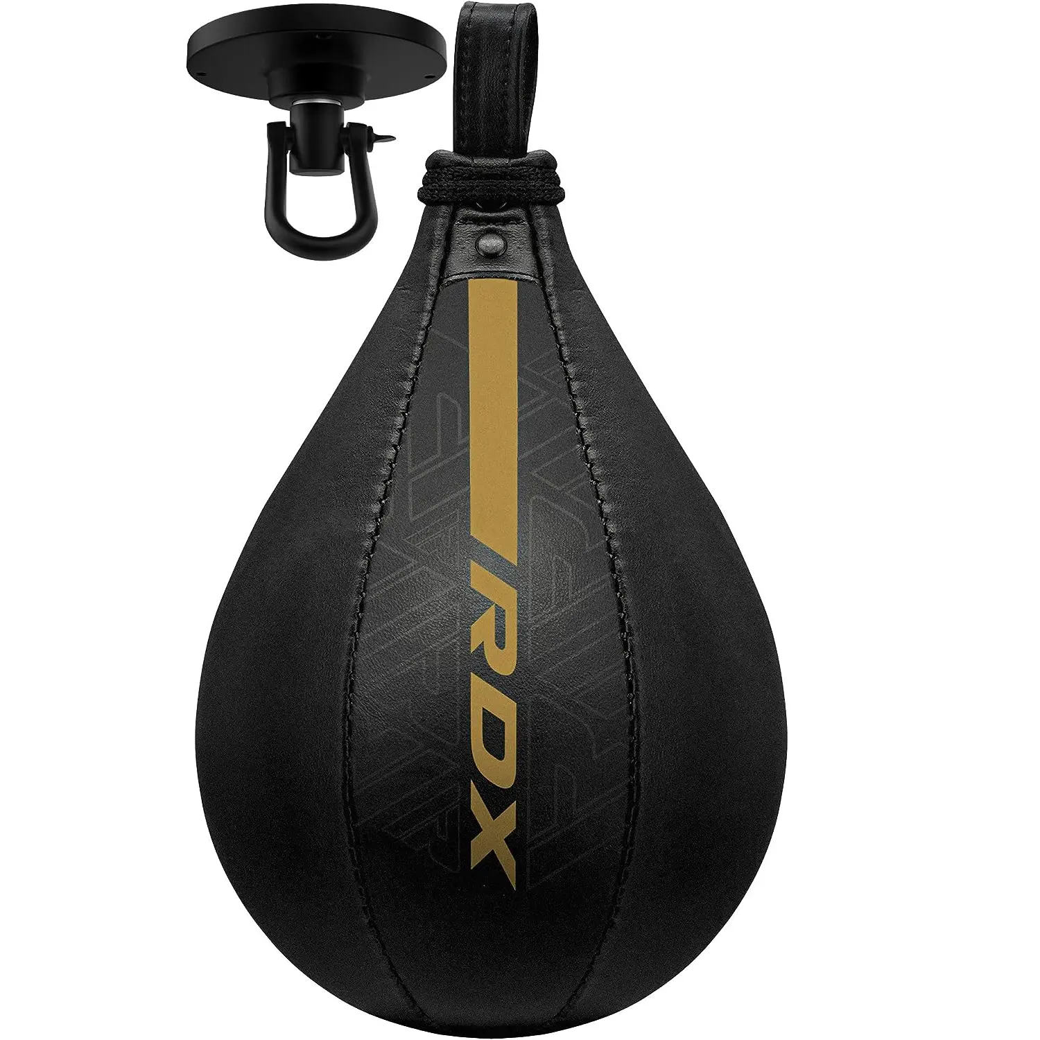 RDX F6 Kara Speed Bag Training Ball with Swivel for MMA, Boxing, Gym Workout - Gold