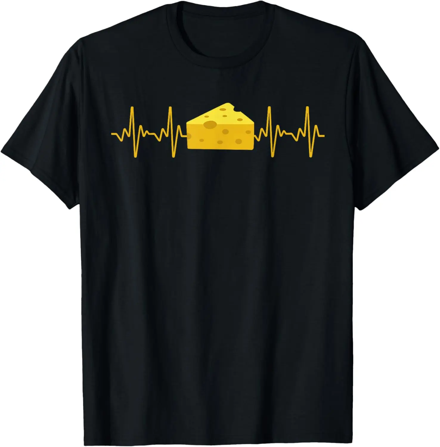 Women's 100% Cotton Short-Sleeve Round Neck T-Shirt - Distressed Personalized Cheese Graphic, Casual Vintage Streetwear Fashion Top for Dairy Food Lovers, Available in Small & Large Sizes, Lady