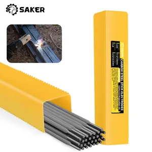Saker Welding Rod Carbon Steel Stick Welding Electrodes in Yellow Storage Box for Industrial Use