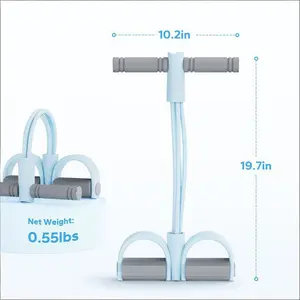 Multifunctional Resistance Bands with Pedals Elastic Exercise Ropes Home Gym Total Body Workouts Abdominal Training Sit Ups Yoga Fitness Equipment ab adjustable bench