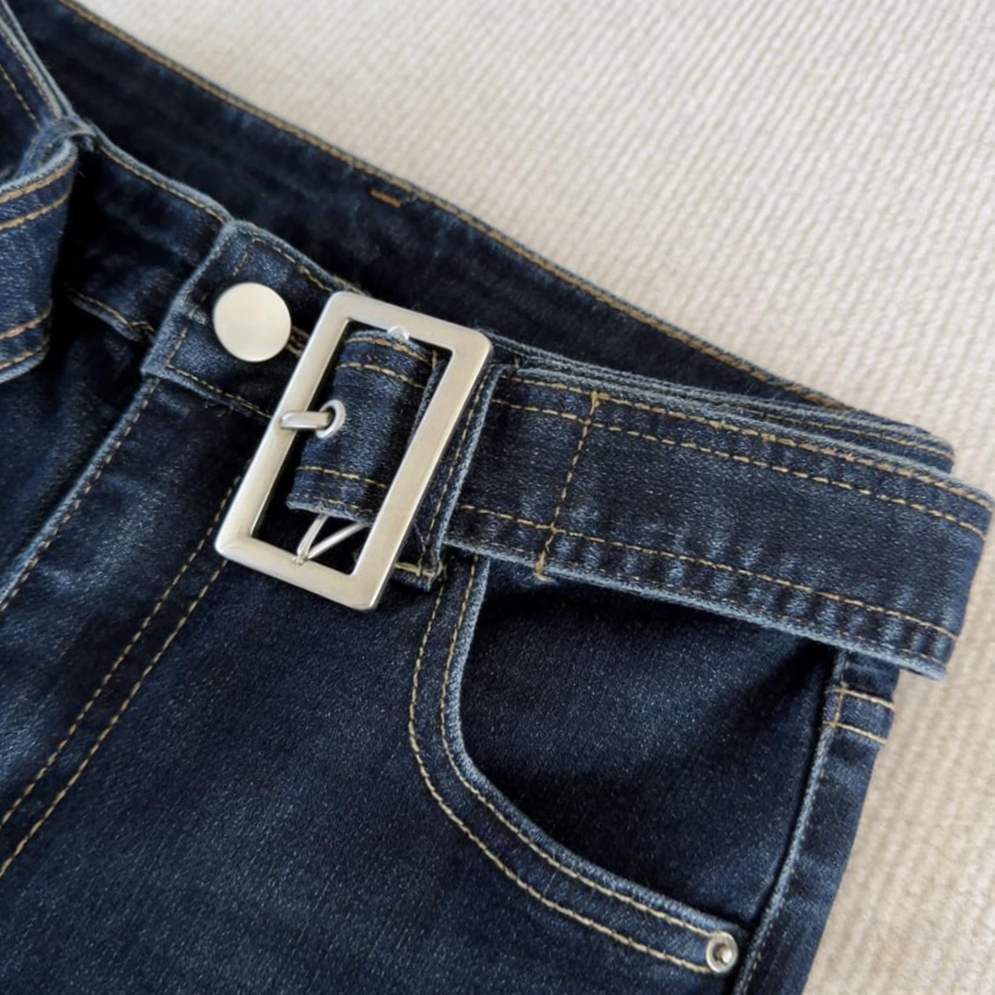 Dark Wash High Waisted Flare Jeans for Women, Vintage Y2K Bootcut Denim Pants, Slim Fit Stretchy Bell Bottom Trousers, Retro 70s Casual Streetwear, Classic All-Match Fashion Bottoms