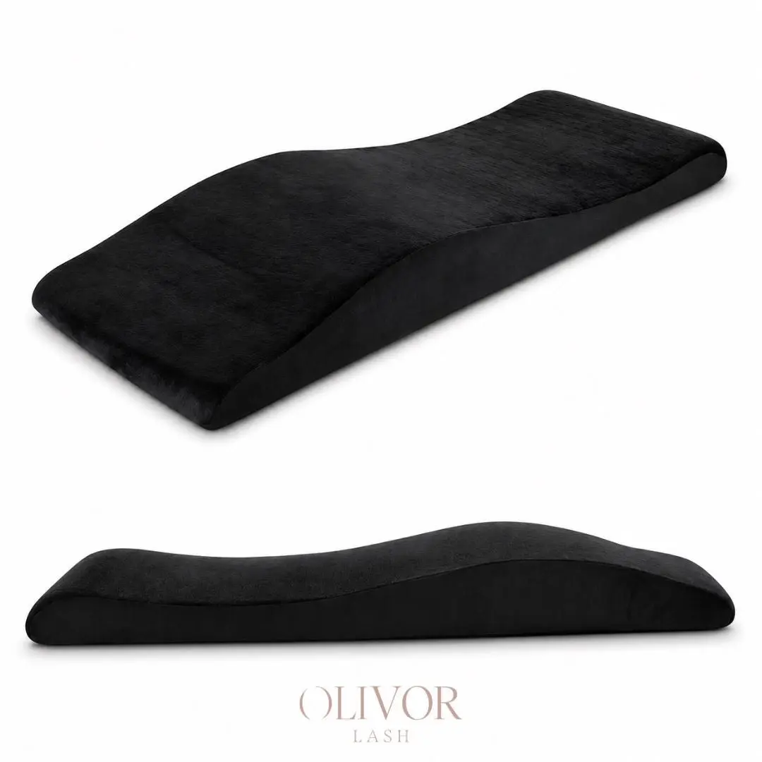 Curvy Massage Bed Topper - Commercial Salon Furniture for Beauty Spaces, Non-Slip Bottom, Stable Design, Durable, High-Density Foam, Ergonomic Curved Structure, 70.8”x23”x6” Size, Supports Body, Compatible with Lash Sets