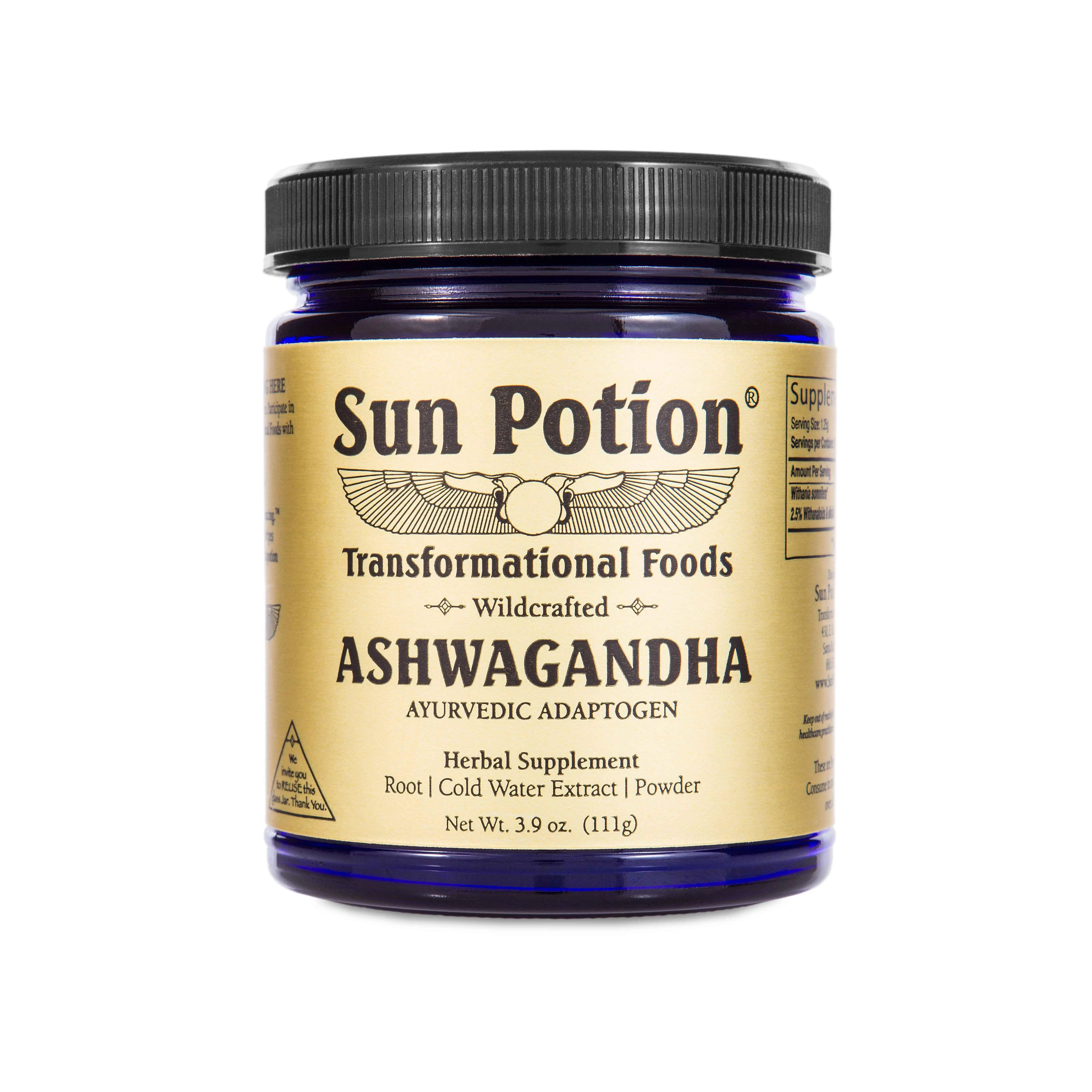 Wildcrafted Ashwagandha Supplement, Natural Herbal Wellness Supplement, Herbal Supplement