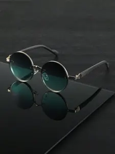 New Trendy Round Frame Glasses, Unisex Casual Classic Design, Suitable for Outdoor Activities, Driving, Fishing, Hiking, Party, Gift