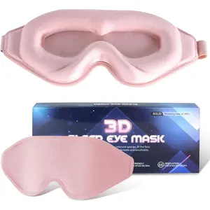 Sleep Mask Eye Cover for Men Women,Upgraded 3D Deep Contoured Eyers for Sleeping with Adjustable Strap,Block Out Light, Soft Comfort Eye Shade Cover for Travel Yoga Nap