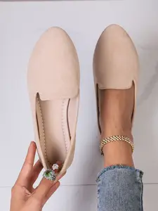 Women's Fashion Low Heel Single Flat Shoes, Casual Style Printed Design, Comfortable and Versatile, Perfect Gift Idea for Daily Wear