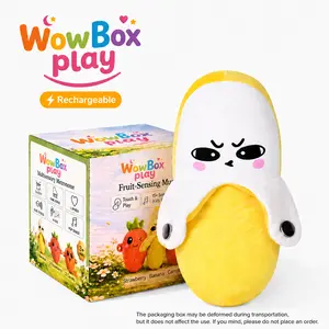 Banana Beat Plush Toy Set - USB Rechargeable Electric  Motion Sensor Music Interactive Toy,  Funny Gift for Kids Adults Couples  Friends Valentine Easter Party Plushie