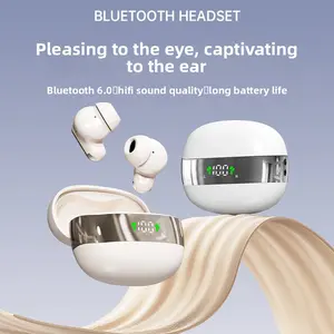 Bluetooth Headset Mini 550 with Digital Battery Display Crystal Clear Audio Deep Bass Wireless Earphones for Sports Work Office