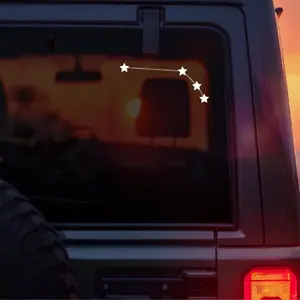 Aries Constellation Vinyl Car Decal, Aries Zodiac Star Sign Sticker, Minimal Celestial Astrology Design for Cars, Laptops & Windows, Perfect Gift for Aries Season, Fire Signs & Astrology Lovers