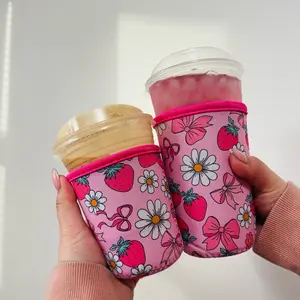 Retro Strawberry Coffee Sleeves Retro Strawberry Coffee Sleeves