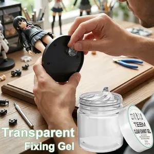 Transparent No-Trace Adhesive Gel, Strong Stickiness, Reusable, Ideal for Vases, Figurines, Models, Awards, Decorative Items, Multi-Purpose Glue