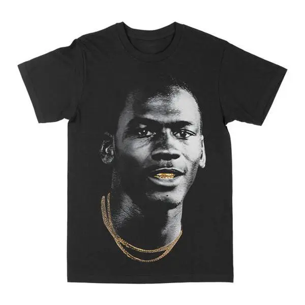 Michael Jordan Gold Grill Graphic Tee Unisex T- Tee